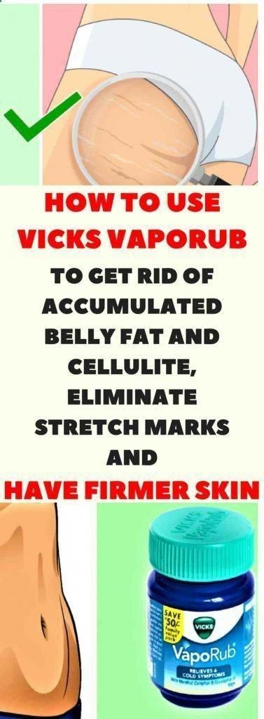 Does Vicks Vapor Rub Help With Belly Fat How to Use Vicks VapoRub to Get Rid of Accumulated Belly Fat and