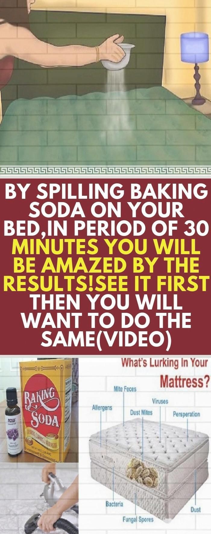 She Spilled Baking Soda on the Bed, and After 30 Minutes They All