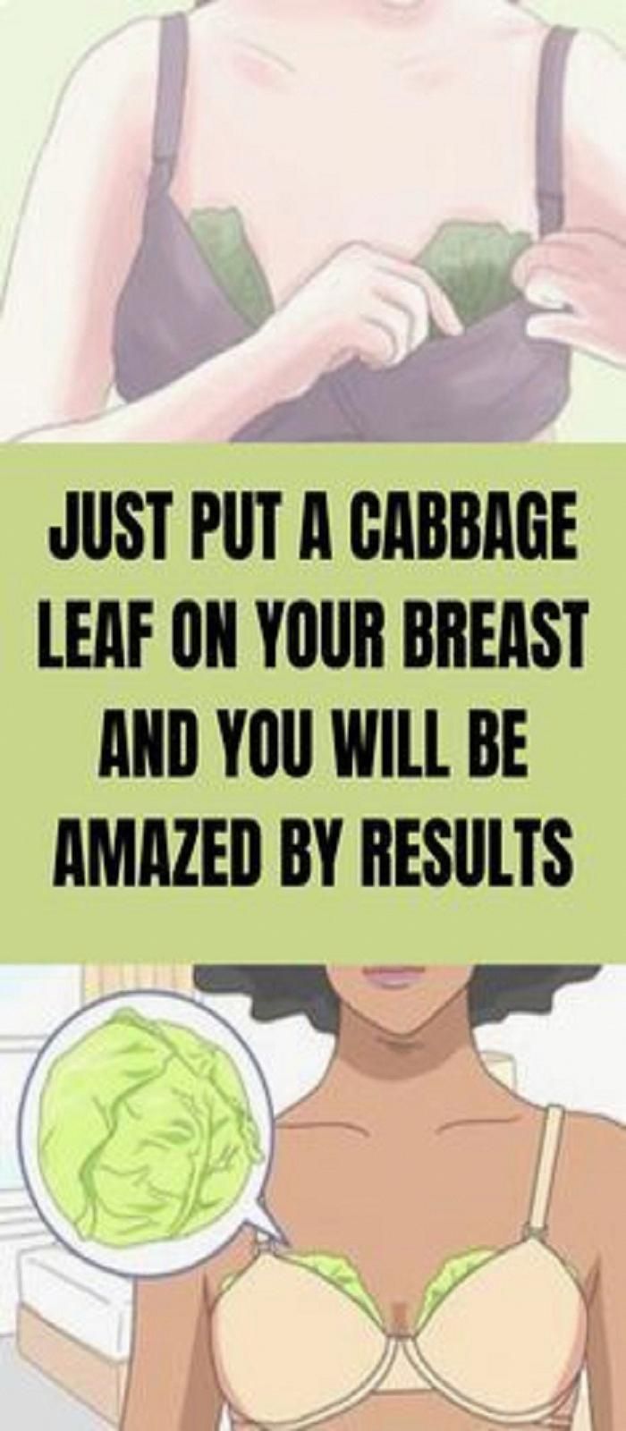 Put A Cabbage Leaf On Your Breast And You Will Be Amazed By Results!