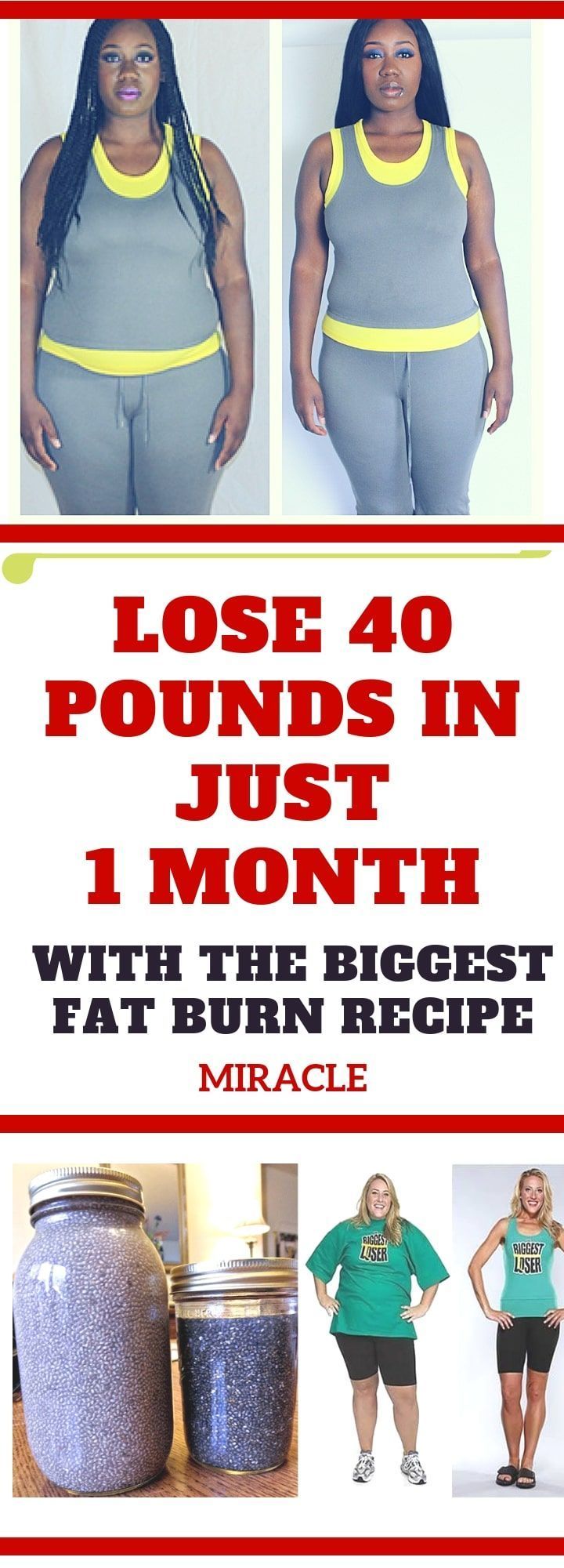 Losing 40 Pounds In A Month Lose 40 Pounds In Just 1 Month With This Biggest Fat Burn Recipe!